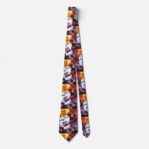 "Pansy 2" Flower Garden Neck Tie
