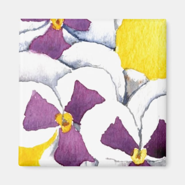"Pansy #4"  Floral Magnet (Front)