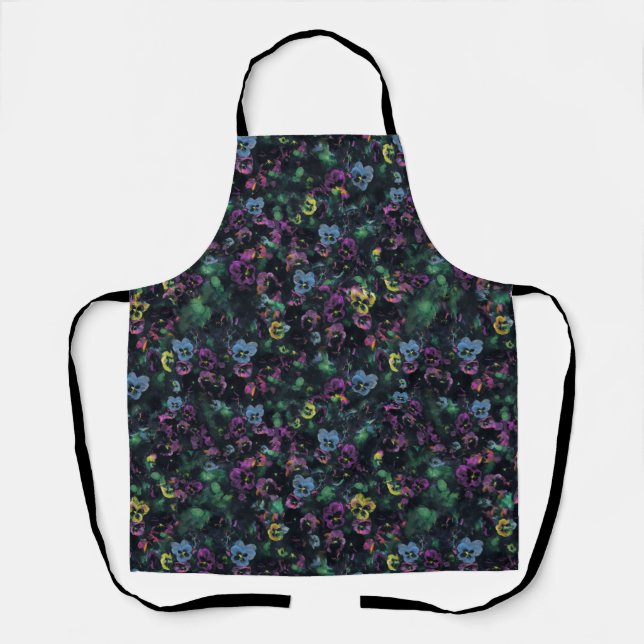 Pansy Apron (vintage style) (Front)