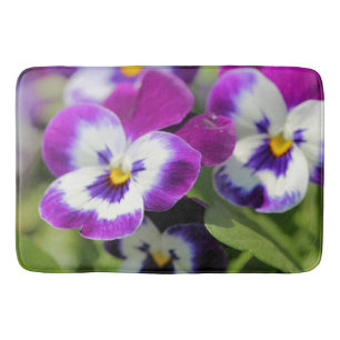 Pansy bath mat