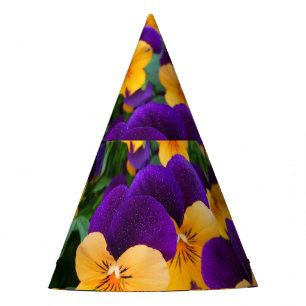 Pansy Bloom: Garden Beauty Close-up. Party Hat