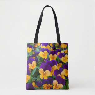 Pansy Bloom: Garden Beauty Close-up. Tote Bag