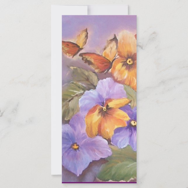 Pansy bookmark (Front)
