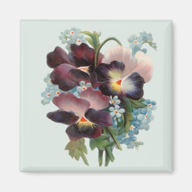 Pansy Bouquet Magnet (Front)