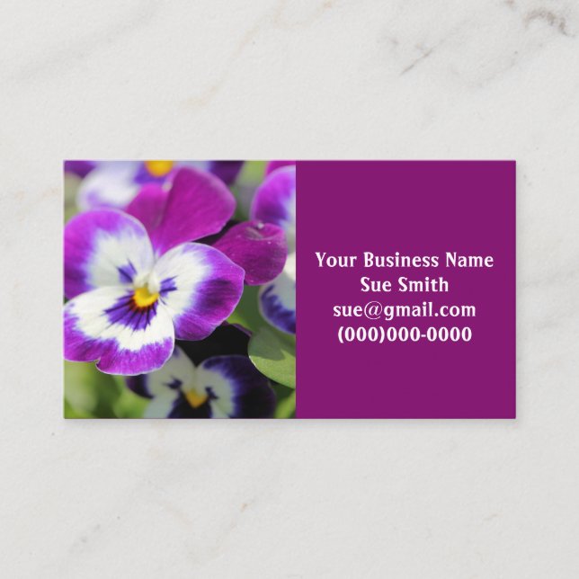 Pansy Business Card (Front)