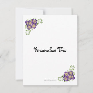 Pansy Card