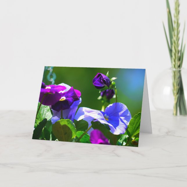 PANSY CARD-ANY OCCASION CARD (Front)