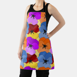 Pansy Collage  Apron