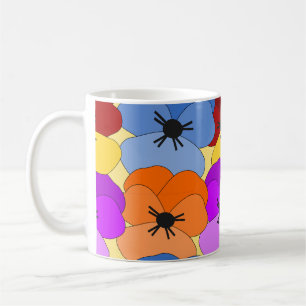 Pansy Collage  Coffee Mug