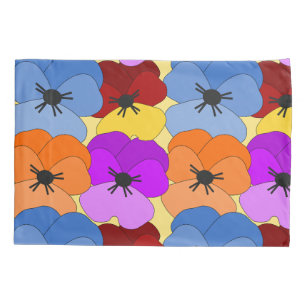 Pansy Collage  Pillowcase