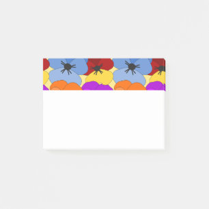 Pansy Collage Post-it Notes