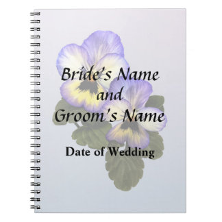 Pansy Duo Wedding Products Notebook