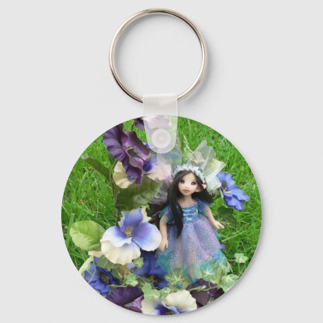 Pansy Faery Keychain (Front)