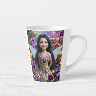 Pansy Fairy  Latte Mug