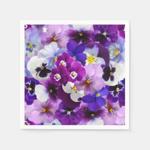 Pansy Flower Wallpaper Art Napkin