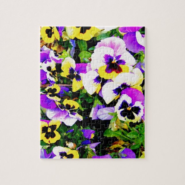 pansy flowers jigsaw puzzle (Vertical)
