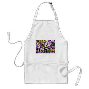 pansy flowers standard apron
