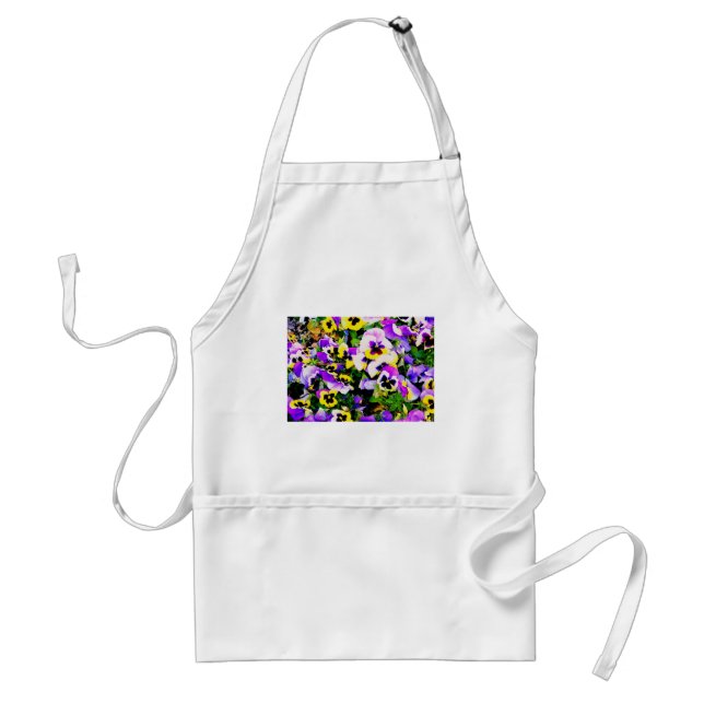 pansy flowers standard apron (Front)