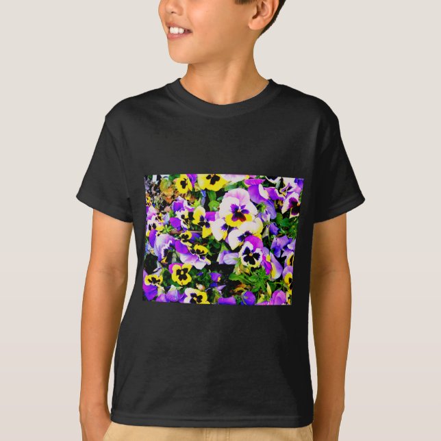 pansy flowers T-Shirt (Front)