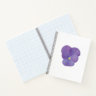 Pansy Focus Floral Notebook