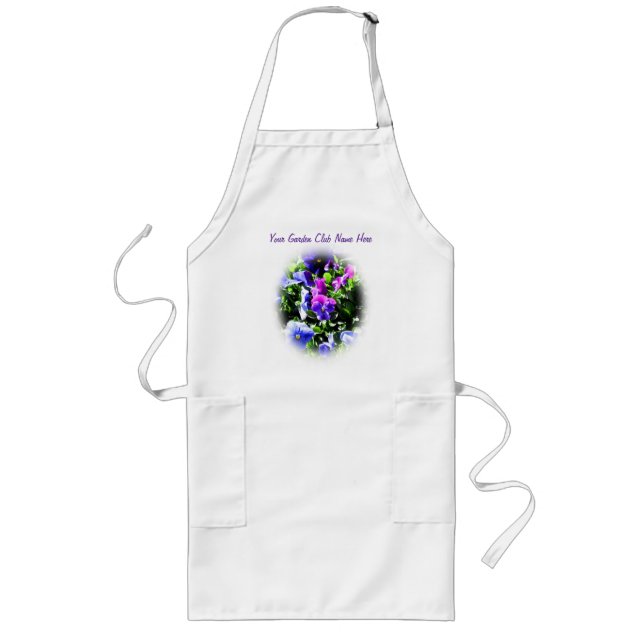 Pansy from Home Depot Long Apron (Front)