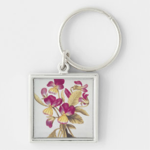 Pansy, from 'La Guirlande de Julie', c.1642 Key Ring