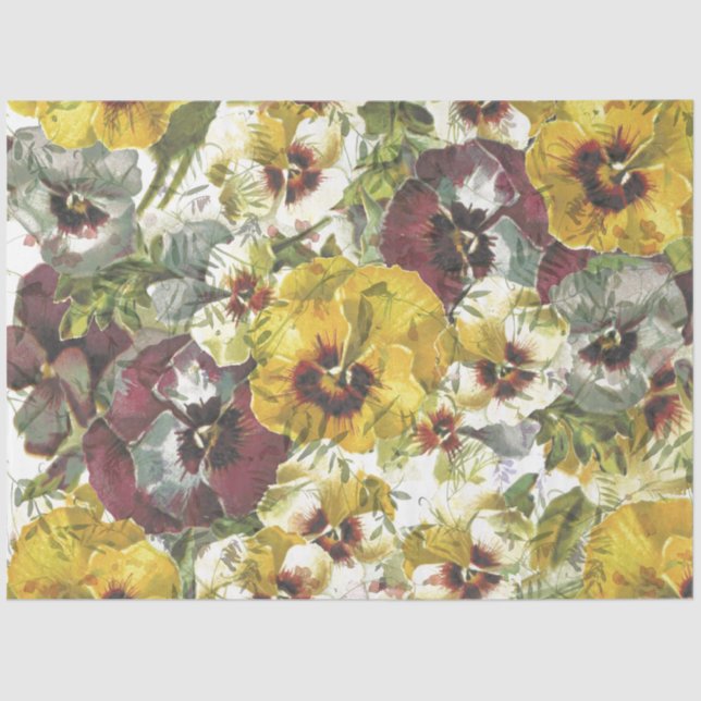 Pansy Garden Tissue Paper (Front)