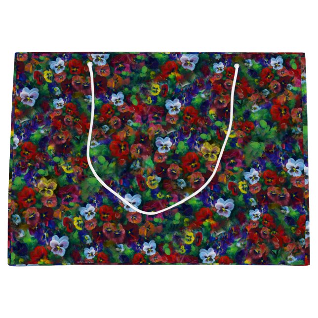Pansy Gift bag (red) (Front)