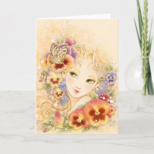 Pansy Greeting Card