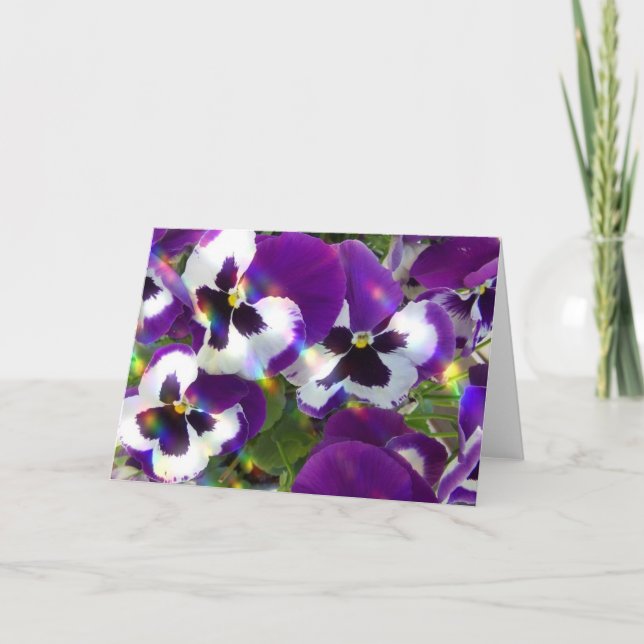 Pansy Greeting Card (Front)