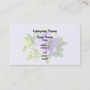 Pansy In Two Shades of Purple Business Card