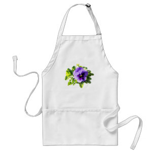 Pansy In Two Shades of Purple Standard Apron