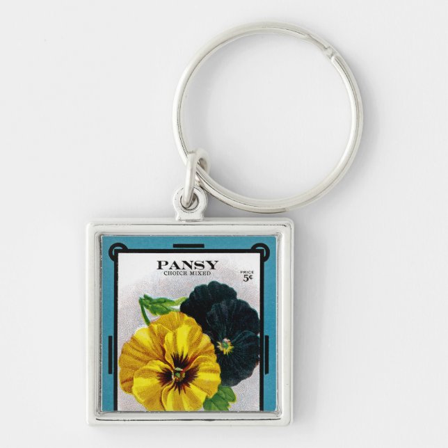 Pansy Key Ring (Front)