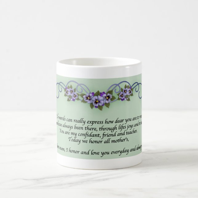 Pansy Mother's Day Coffee Mug (Center)