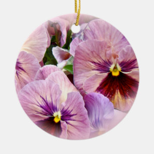 Pansy Ornament - Pink Purple - All Occcasions