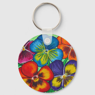 Pansy Parade Key Chain