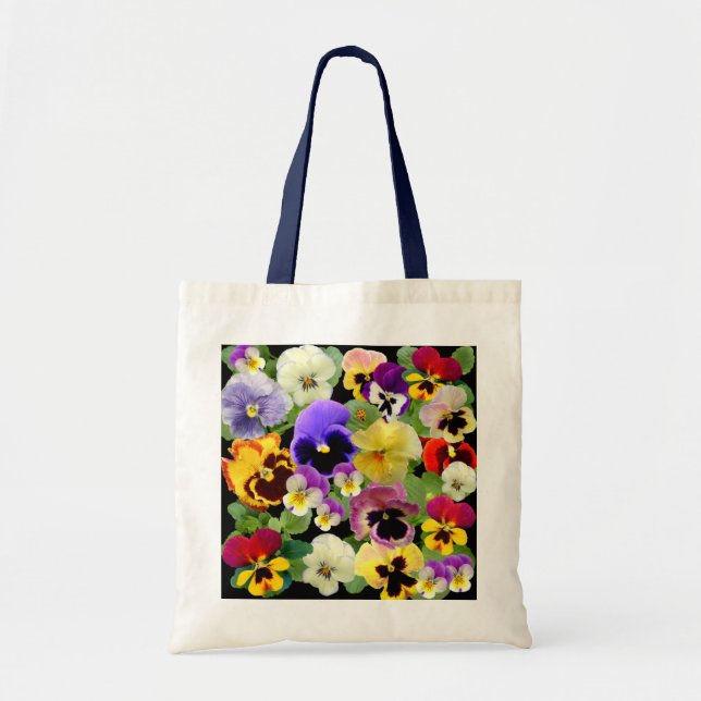PANSY PATCHWORK  ~ Budget Tote (Front)