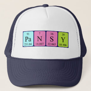 Pansy periodic table name hat