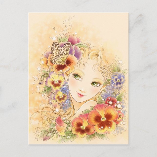 Pansy Postcard (Front)