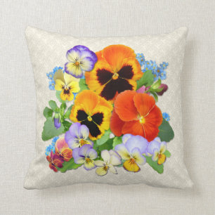 Pansy Posy Cushion