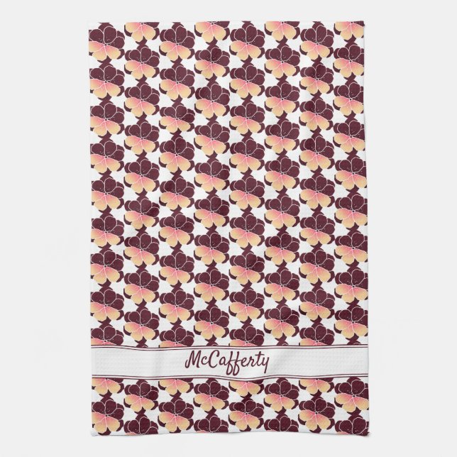 Pansy Power Tea Towel (Vertical)