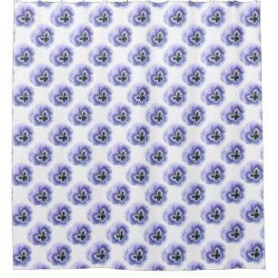 Pansy Print Shower Curtain