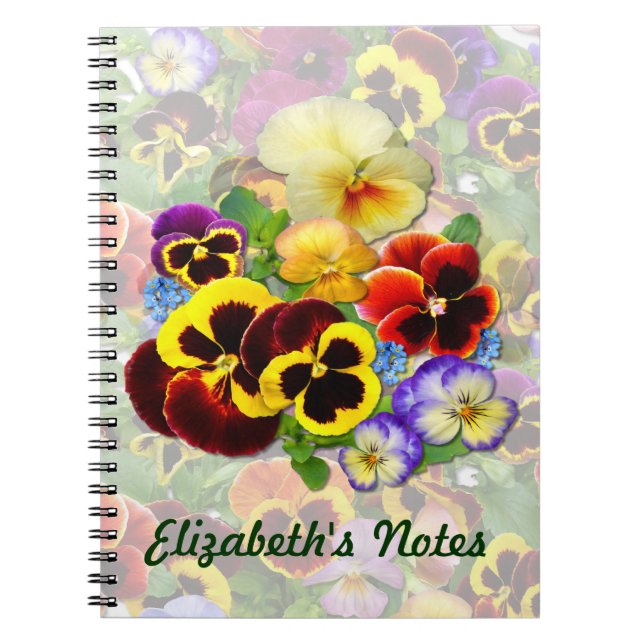Pansy Spray ~ Note Book (Front)
