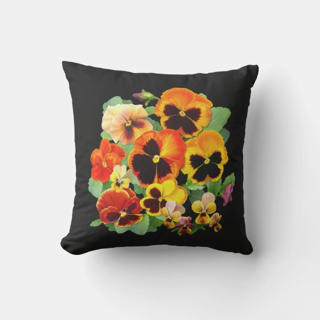 Pansy Sunset Cushion (Front)