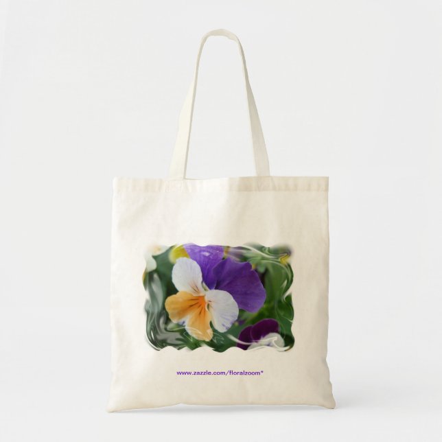 Pansy Swirl Tote (Front)