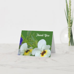 Pansy Thank You Note Card