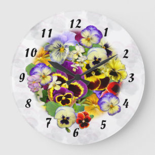Pansy Time ~ Clock