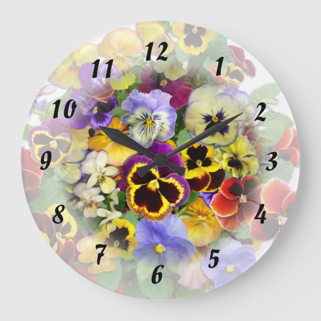Pansy Time  ~ Clock (Front)