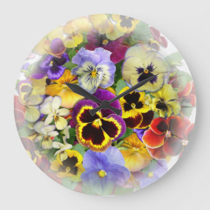 Pansy Time  ~ Clock