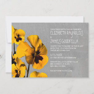 Pansy Wedding Invitations